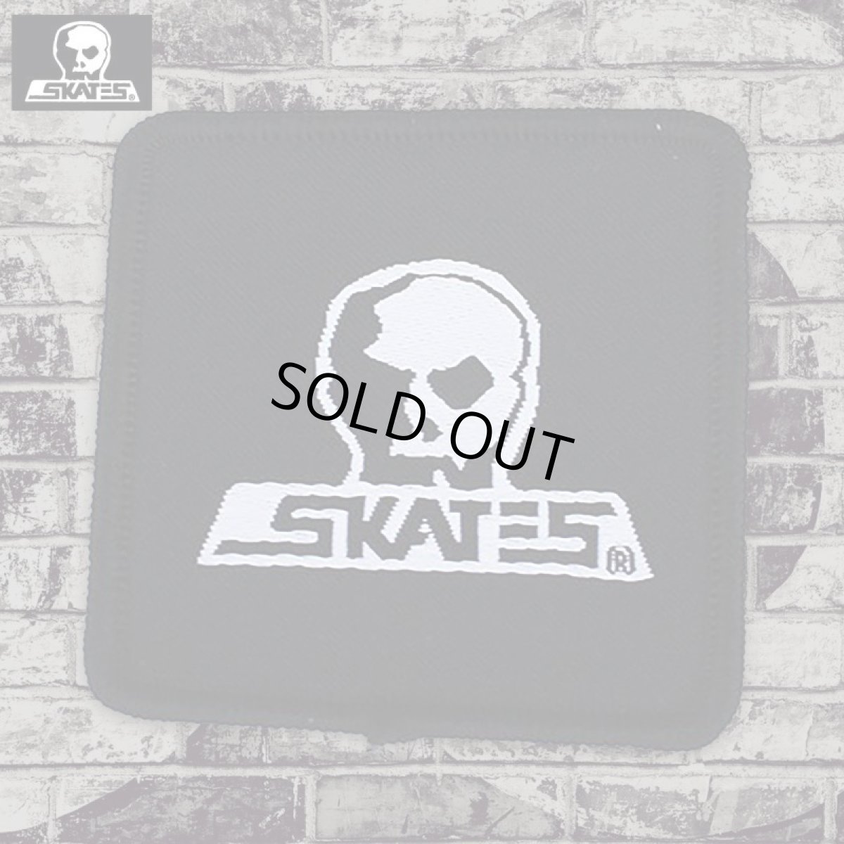 画像1: 【即購入可】Skull Skates /  Woven Logo Square ワッペン (1)