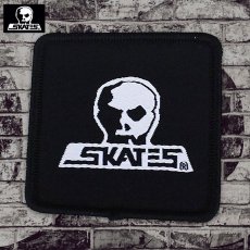 画像1: 【即購入可】Skull Skates /  Woven Logo Square ワッペン (1)