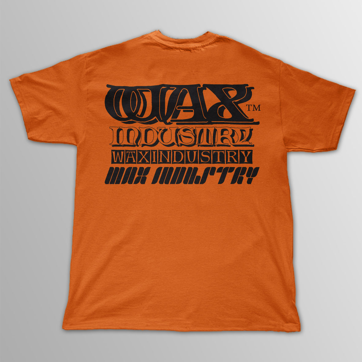 画像1: Wax-Industry / Box Logo セーフティオレンジ T/S (1)