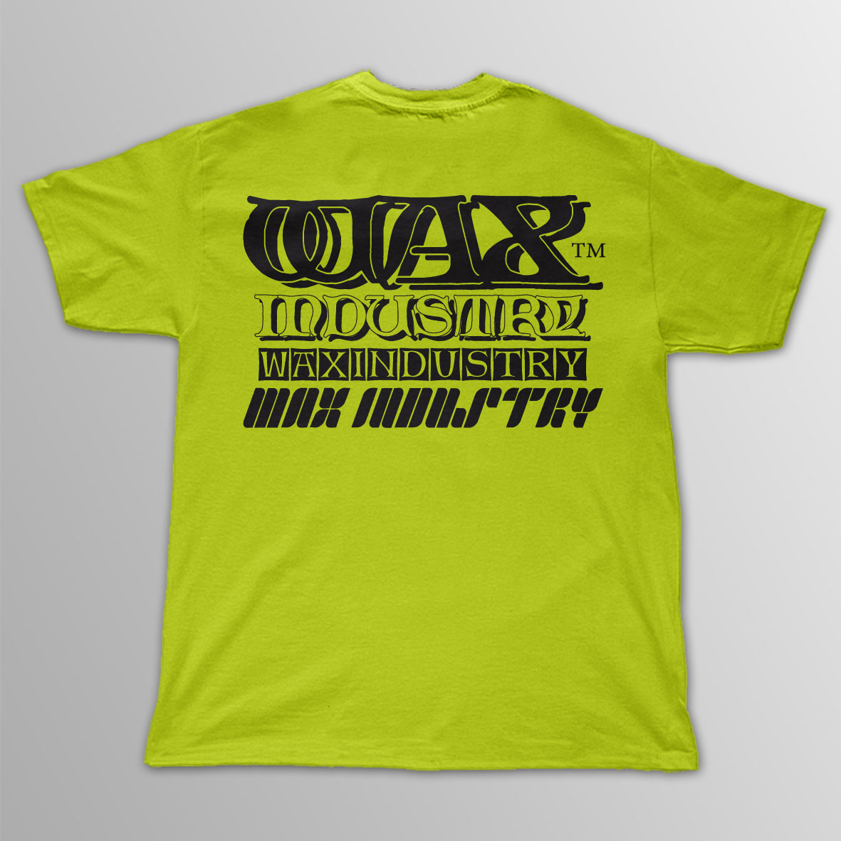Wax-Industry / Box Logo セーフティグリーン T/S