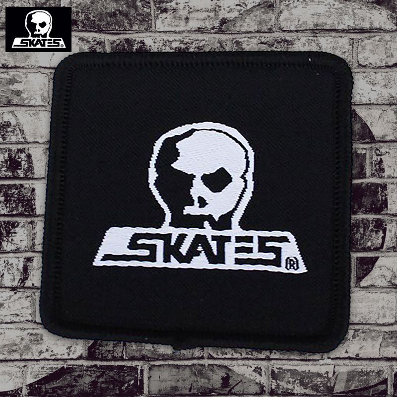 【即購入可】Skull Skates /  Woven Logo Square ワッペン